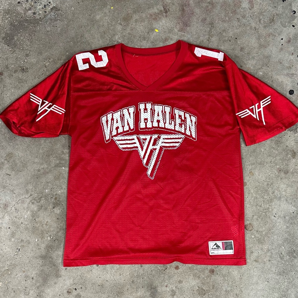 Rare Van Halen #12 Augusta Sportswear Red Mesh Jersey